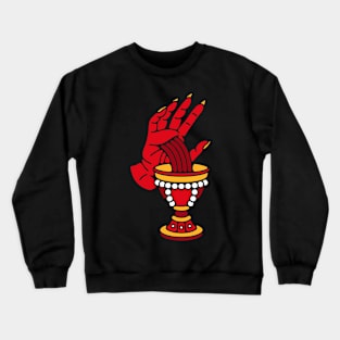 Devil hand cup Crewneck Sweatshirt